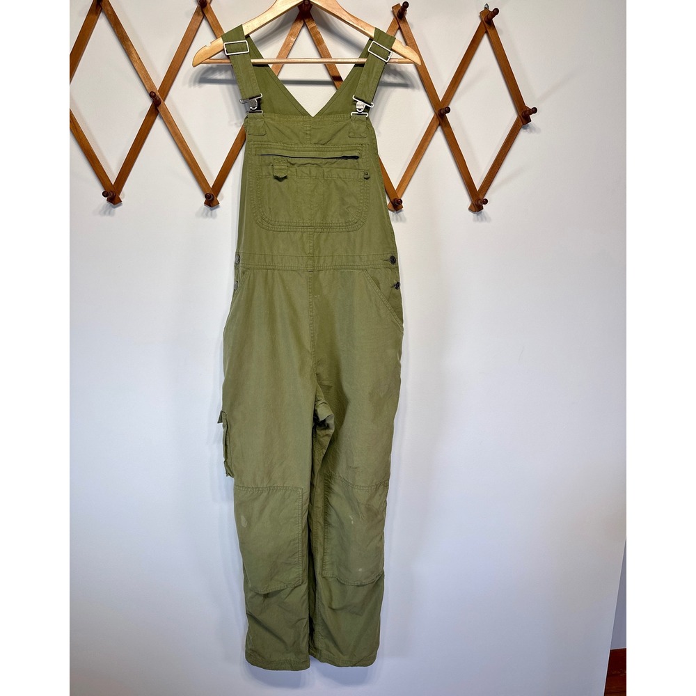 Duluth Heirloom Gardening Overalls Womens Med x 31 Green OG Cotton Blend